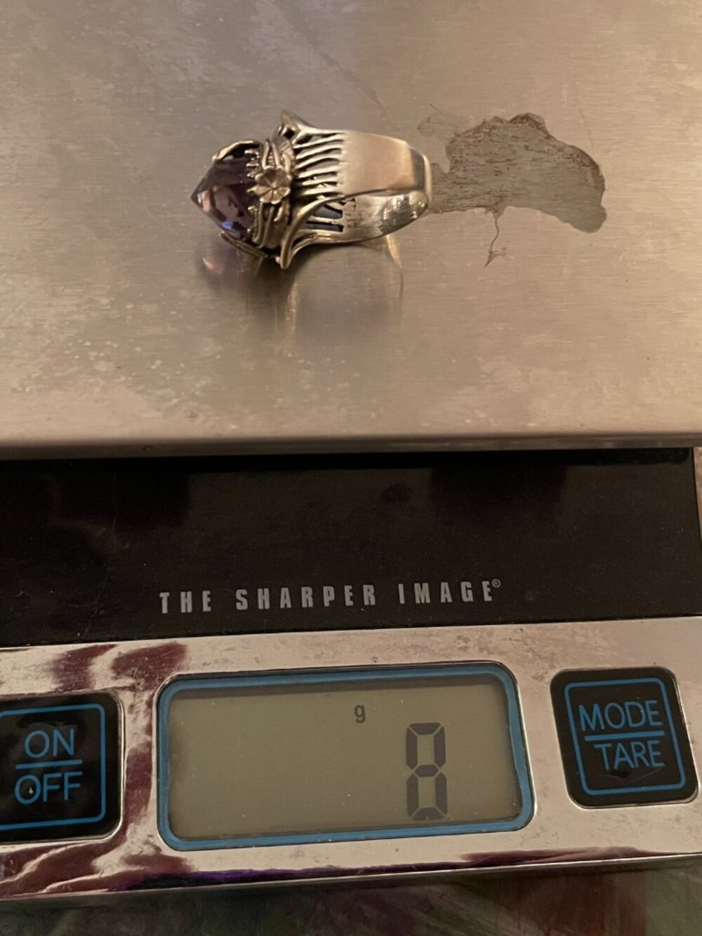 Vintage Sterling Silver Ring 6.25 6.5 Handmade Amethyst Bob Stringer Y2K $295 - Picture 12 of 15